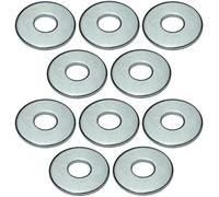 AERZETIX - C49711 - Lot de 10 Rondelles plates larges - M6/Ø18mm - en acier zingué - DIN 9021-140HV