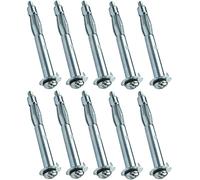 AERZETIX - C49943 - Lot de 10 - Cheville d'expansion Ø8x60mm - pour plaques de plâtre corps creux - avec vis M4x66mm - fixation en cloison sèche