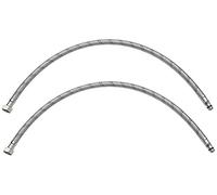 AERZETIX - C51107 - Lot de 2 flexibles d'alimentation pour mitigeur femelle 3/8''- mâle M10 - longueur 600mm - flexible de raccordement/salle de bain/cuisine - flexible de robinetterie sanitaire