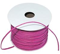 AERZETIX - C51685 - Cordon Ficelle en Papier renforcé torsadé - Rouleau fagot Fil armé décoratif - Ø2mm x 50mètres - Couleur Magenta - projets créatifs Tricoter Art Emballage Cadeaux fête
