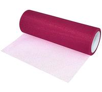 AERZETIX - C55256 - Rouleau filet de tulle 15 cm x 9 m - couleur : rose fuchsia - pour confection couture vêtements artisanat décoration