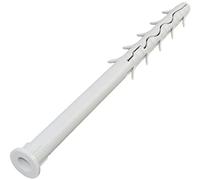 AERZETIX C57419 Chevilles universelles à ailettes Ø12x200 mm | Lot de 10, À frapper, À collerette, Plastique/nylon, Maçonnerie fixation béton brique pierre parpaing