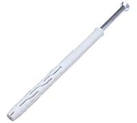 AERZETIX C57475 Lot de 10 Chevilles Ø10x140mm + 10 vis Ø7x145mm | Plastique, Tête fraisée, Acier, Pour bâtiment travaux maçonnerie