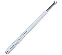 AERZETIX C57476 Lot de 10 Chevilles Ø10x160mm + 10 vis Ø7x165mm | Plastique, Tête fraisée, Acier, Pour bâtiment travaux maçonnerie