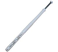AERZETIX C57478 Lot de 10 Chevilles Ø10x200mm + 10 vis Ø7x205mm | Plastique, Tête fraisée, Acier, Pour bâtiment travaux maçonnerie