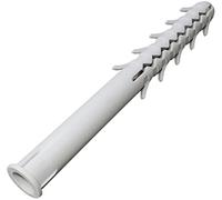 AERZETIX - C57497 - Lot de 10 Chevilles universellesà ailettes à Frapper Ø16x180 mm à collerette - en Plastique/Nylon - maçonnerie Fixation en béton Brique Pierre parpaing