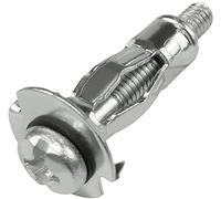 AERZETIX - C57871 - Lot de 10 Chevilles d'expansion Ø8x21 mm pour plaques de plâtre Corps Creux en métal - avec vis M4 - Fixation en cloison sèche - Couleur Argent