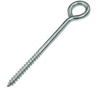 AERZETIX C57934 Crochets Pitons à Visser Ø3x40 mm Lot de 25 | Vis à Oeil Autotaraudeuses Fermées, Acier, Couleur Argent