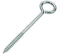 AERZETIX - C57938 - Lot de 25 crochets pitons à visser Ø4x60 mm - vis à oeil autotaraudeuses fermées - en acier - couleur argent