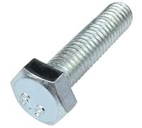 AERZETIX: C58063 - Lot de 100 Boulons M6x25 mm à tête hexagonale 6 pans - DIN 933 - duret e résistance : 6.8 - en acier zingué - vis métaux assemblage