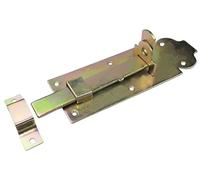 AERZETIX - C58766 - Targette à pêne plat avec gâche 180x65 mm - verrou de porte - clé loquet de sécurité - antivol mécanisme de protection - en acier zingué