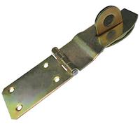 AERZETIX - C58789 - Charnière de verrouillage avec oeillet à cadenas 103x70x45x2 mm - moraillon fermoir loquet de porte, volet, cave, grenier - en acier zingué jaune - fermeture de coffret caisse