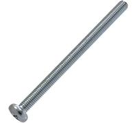 AERZETIX - C59910 - Lot de 10 Vis métaux à tête cylindrique M5x80 mm à empreinte PH2 - boulon d'assemblage - DIN 7985 - en acier au carbone - couleur argent