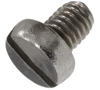 AERZETIX - C59964 - Lot de 50 Vis à métaux à tête cylindrique M3x4 mm à empreinte S fendue - boulon d'assemblage - DIN 84 - en acier inoxydable A2 - couleur argent - tournevis visseuse serrage