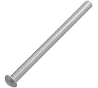 AERZETIX - C62025 - Lot de 10 Rivets en aluminium Ø3x40 mm à tête demi-ronde bombée - rivet plein/à frapper - DIN 660 - couleur argent - assemblage non démontable tôle cuir riveteuse