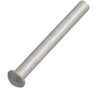 AERZETIX - C62033 - Lot de 10 Rivets en aluminium Ø4x35 mm à tête demi-ronde bombée - rivet plein/à frapper - DIN 660 - couleur argent - assemblage non démontable tôle cuir riveteuse