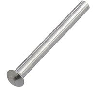 AERZETIX - C62034 - Lot de 10 Rivets en aluminium Ø4x40 mm à tête demi-ronde bombée - rivet plein/à frapper - DIN 660 - couleur argent - assemblage non démontable tôle cuir riveteuse