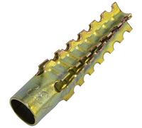 AERZETIX - C64718 - Lot de 50 Chevilles métalliques pour béton cellulaire et Carreau de plâtre Ø6x32 mm - en Acier - Couleur doré