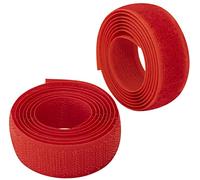 AERZETIX - C65912 - Bande/rouleau de scratch 20 mm 1 mètre auto-agrippant - organisateur/serre câbles - ruban sac vêtement attache sangle - couleur: rouge - en polyamide et polyester