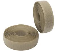 AERZETIX - C65965 - Bande/rouleau de scratch 30 mm 5 mètre auto-agrippant - organisateur/serre câbles - ruban sac vêtement attache sangle - couleur: beige foncé - en polyamide et polyester