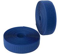 AERZETIX - C65970 - Bande/rouleau de scratch 30 mm 5 mètre auto-agrippant - organisateur/serre câbles - ruban sac vêtement attache sangle - couleur: bleu royal - en polyamide et polyester
