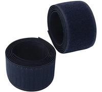 AERZETIX - C65982 - Bande/rouleau de scratch 40 mm 1 mètre auto-agrippant - organisateur/serre câbles - ruban sac vêtement attache sangle - couleur: bleu foncé - en polyamide et polyester
