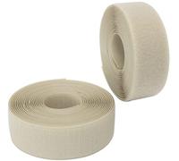 AERZETIX - C65985 - Bande/rouleau de scratch 40 mm 5 mètre auto-agrippant - organisateur/serre câbles - ruban sac vêtement attache sangle - couleur: beige clair - en polyamide et polyester