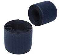 AERZETIX - C66002 - Bande/rouleau de scratch 50 mm 1 mètre auto-agrippant - organisateur/serre câbles - ruban sac vêtement attache sangle - couleur: bleu foncé - en polyamide et polyester
