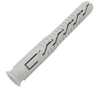 AERZETIX C67082 Chevilles universelles Ø10x80 mm, Lot de 50 | Collerette biseautée/fraisée, Polyamide, Maçonnerie fixation béton brique parpaing