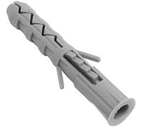 AERZETIX C67098 Chevilles Classiques Ø8x50 mm à collerette, Lot de 100 | Polyamide, Maçonnerie, Fixation béton brique parpaing, Bâtiment vis construction