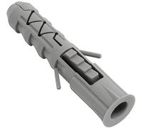 AERZETIX C67099 Chevilles Classiques Ø10x50 mm à collerette, Lot de 100 | Polyamide, Maçonnerie, Fixation béton brique parpaing, Bâtiment vis construction