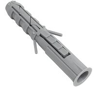 AERZETIX - C67104 - Lot de 20 Chevilles Classiques Ø16x100 mm à collerette - en Polyamide - maçonnerie Fixation béton Brique parpaing bâtiment vis Construction