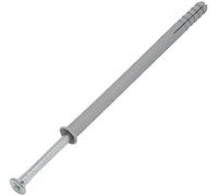 AERZETIX - C67171 - Lot de 25 Chevilles à Clou Ø10x160mm à collerette biseautée en polyéthylène + 25 Clou-vis Ø6.9x170 mm à tête fraisée PZ3 en Acier - à Frapper - ossature métallique béton Brique