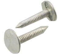 AERZETIX C70838 Clous tête plate large Ø3x20mm Ø10mm Lot de 300 | Acier, Couleur argent, Feutre de couverture tuiles bitumineuse, Bardage menuiserie, Habillage de toit