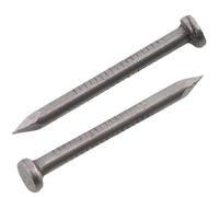 AERZETIX C70844 Clous à tête plate Ø1.8x20 mm, Lot de 500 | Diamètre de la tête Ø4 mm, En acier, Couleur argent, Rembourrage bardage menuiserie fauteuil