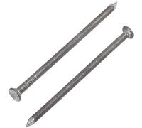 AERZETIX C70850 Clous à tête plate Ø2.8x60 mm, Lot de 300 | Diamètre de la tête Ø7 mm, Acier, Couleur argent, Rembourrage bardage menuiserie