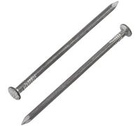 AERZETIX C70855 Clous à tête plate Ø3.1x70 mm, Lot de 300 | Diamètre de la tête Ø7 mm, Acier, Couleur argent, Rembourrage bardage menuiserie