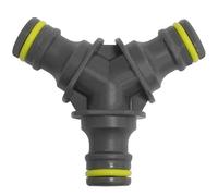 AERZETIX - C73268 - Raccord Splitter Rapide Triple en Y mâle 1/2'' 16.66 mm à 3 Voies pour Tuyau arrosage - en Plastique - Splitter jonction connecteur Transition intermédiaire Lavage
