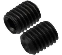 AERZETIX - C76101 - Lot de 10 Vis de blocage serrage sans tête M8X10 mm à bout concave cuvette 6 pans creux - en acier - couleur noir