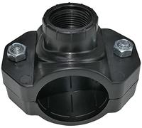 AERZETIX - Collier de Prise en Charge Dérivation Ø50x3/4'' - à 2 Boulons - Raccord Plastique pour Tuyau d'Eau Filetage Femelle