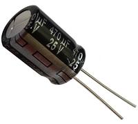 AERZETIX - Condensateur Électrolytique Chimique Radial - 5x - 470µF ± 20% 25V THT 105°C 10000h Ø10x16mm - C13097