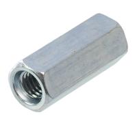 AERZETIX Écrous de jonction allongés M5x20, Lot de 40 | 6 pans, Pas de filetage 0.8 mm, Acier zingué, Couleur argent