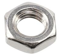 AERZETIX Écrous hexagonaux à profil bas M5x0.8 mm, Lot de 25 | Acier, Couleur argent, Pour montage sur tige filetée, Assemblage et jonction mécanique, Bricolage et fixation légère