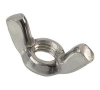 AERZETIX Écrous papillons à oreilles M8x1.25 mm, Lot de 12 | Montage rapide sans outils, Pour tige filetée, Assemblage mécanique et bricolage, Acier couleur argent