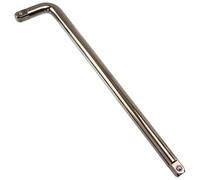AERZETIX K33970 Bras Poignée de Force Douilles 1/2x300mm Argent Foncé | Manche en L, Adaptateur Longue ngulaire Coudé Serrage, Acier CR-V 50BV30