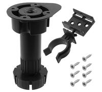 AERZETIX Kit de 10 Pieds de Meubles réglables 100-150 mm / 5 Clips pour plinthe / 55 vis