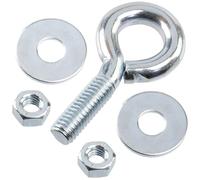 AERZETIX Kit de 12 pitons à visser M6x20 mm / 24 écrous M6 / 24 rondelles plates en acier zingué/épaisseur maximale de support 4 mm
