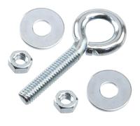 AERZETIX Kit de 12 pitons à visser M6x30 mm / 24 écrous M6 / 24 rondelles plates en acier zingué/épaisseur maximale de support 14 mm