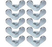 AERZETIX - Lot de 10 Écrous Papillons à Oreilles - Écrous à Ailettes - Filetage M8 Métrique Femelle - en Acier Zingué
