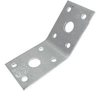 AERZETIX - Lot de 10 Plaques d'Assemblage et Fixation à 135° 50x50x35x2.5mm - Équerre/Cornière - Support Perforé de Charpente en Acier Galvanisé - Plaque de Jonction d'Angle